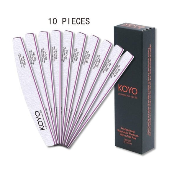 מארז 10 פצירות קויו חצי ירח 180/240 - KOYO